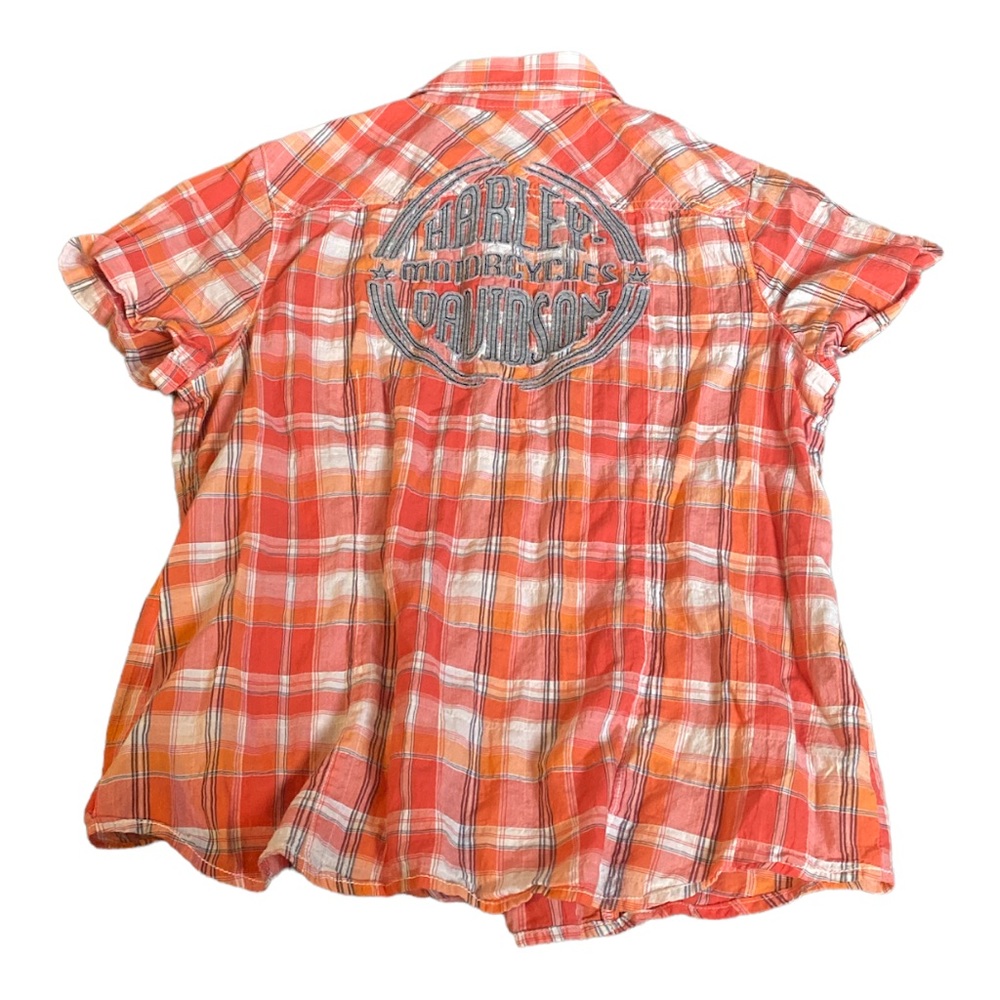 Harley Davidson womens plaid shirt